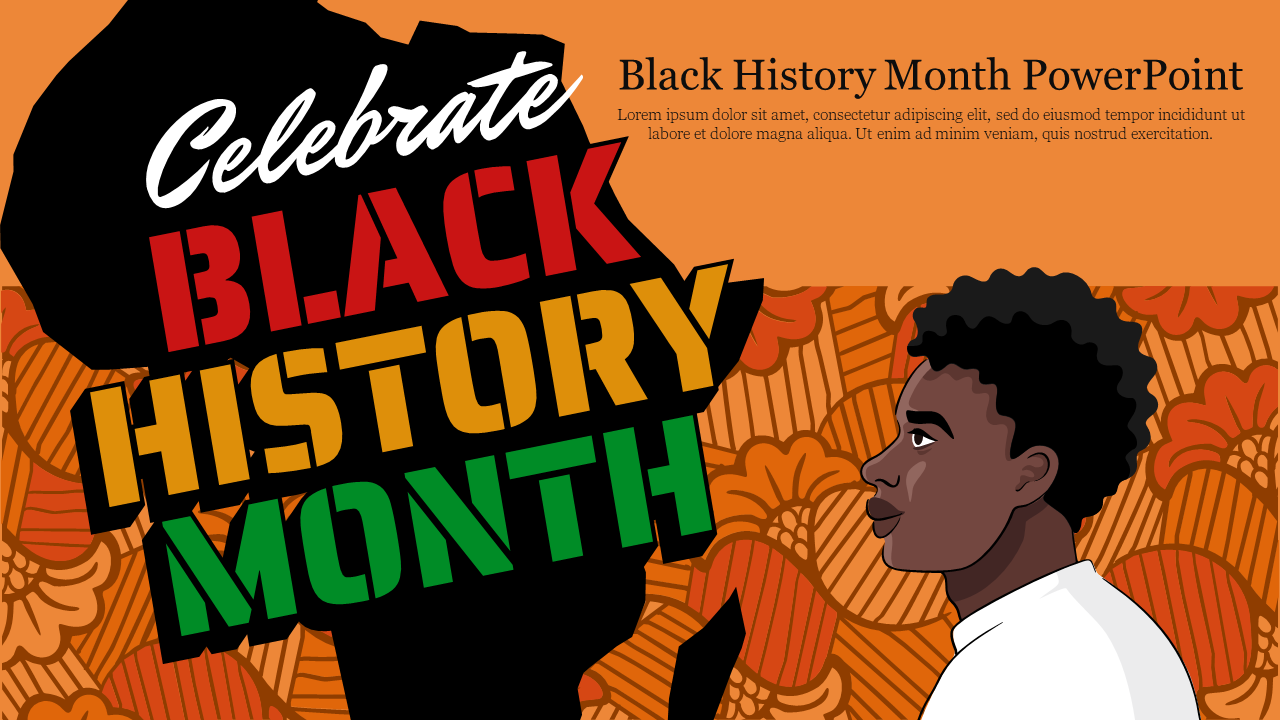 Explore Black History Month Powerpoint Project Slide